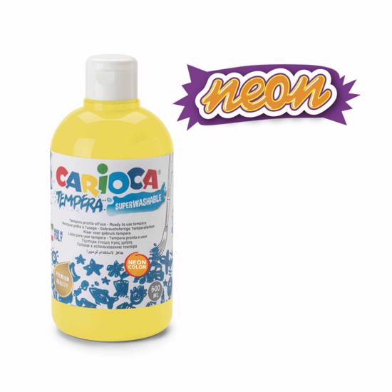 CARIOCA ΤΕΜΠΕΡΑ NEON YELLOW 500ml
